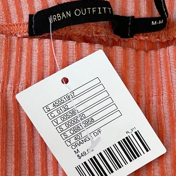 URBAN OUTFITTERS ORANGE STRIPED BOOT LEG PANTS   M - Picture 9 of 9